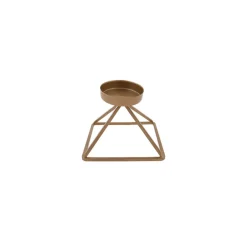 Karaca Kerzenständer-Geometrie Kerzenständer 13 cm x 13 cm Gold
