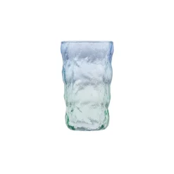 Karaca Wasserglas-Glacier Getränke Glas, Blau Grün, 383 ml Blau01