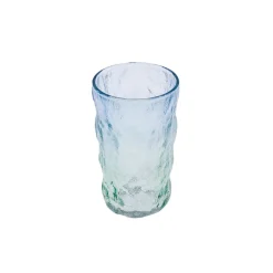 Karaca Wasserglas-Glacier Getränke Glas, Blau Grün, 383 ml Blau01