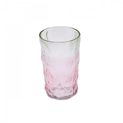 Karaca Wasserglas-Glacier Getränke Glas, Rot Grün, 383 ml Rot02