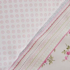 Karaca Bettwäsche-Glen Einzelbett Bettwäsche Set, 100% Baumwolle, Rosa Pınk