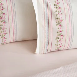 Karaca Bettwäsche-Glen Einzelbett Bettwäsche Set, 100% Baumwolle, Rosa Pınk