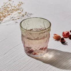 Karaca Wasserglas-Gletscherwasser Glas, Rot Grün, 287 ml Rot02