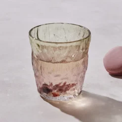 Karaca Wasserglas-Gletscherwasser Glas, Rot Grün, 287 ml Rot02