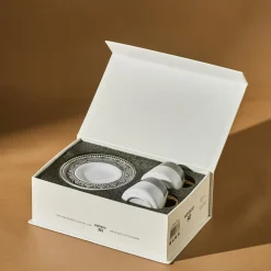 Karaca Mokka & Espressotassen Set-Globe Set mit 2 Kaffeetassen Schwarz01