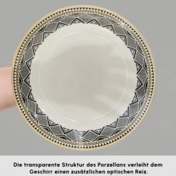 Karaca Frühstücksset Für 6 Personen-Globe 26-Teiliges 6-Personen Frühstücksgeschirr Multıfarben