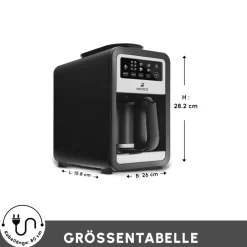 Karaca Filter Kaffeemaschine|Kaffeemaschinen-Grindbrew Pro Filterkaffeemaschine