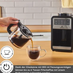 Karaca Filter Kaffeemaschine|Kaffeemaschinen-Grindbrew Pro Filterkaffeemaschine