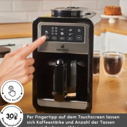 Karaca Filter Kaffeemaschine|Kaffeemaschinen-Grindbrew Pro Filterkaffeemaschine
