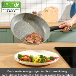 Karaca Granitpfanne-Gris Biogranit Pfannenset, 2 Teilig Grau02