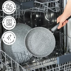 Karaca Granitpfanne-Gris Biogranit Pfannenset, 2 Teilig Grau02