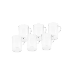 Karaca Teegläser Sets-Guido 6-teiliges Set Glasteetassen, 200 ml Klar