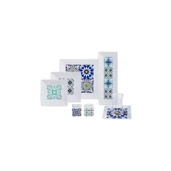 Karaca Frühstücksset Für 6 Personen-Gwen Blue 24-teiliges Frühstückssets und Servierschalen für 6 Personen Blau01