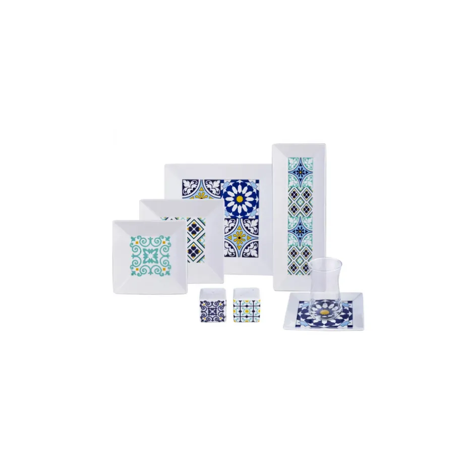 Karaca Frühstücksset Für 6 Personen-Gwen Blue 24-teiliges Frühstückssets und Servierschalen für 6 Personen Blau01