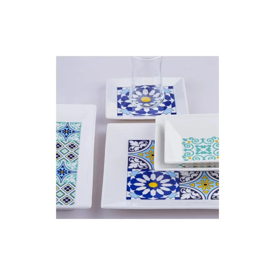 Karaca Frühstücksset Für 6 Personen-Gwen Blue 24-teiliges Frühstückssets und Servierschalen für 6 Personen Blau01