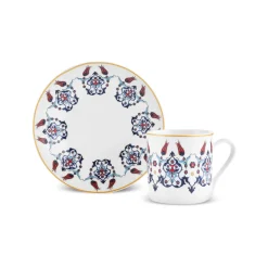 Karaca Mokka & Espressotassen Set-Haliç Tassen-Set für 6 Personen, 80 ml Multıfarben