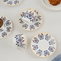 Karaca Mokka & Espressotassen Set-Haliç Tassen-Set für 6 Personen, 80 ml Multıfarben