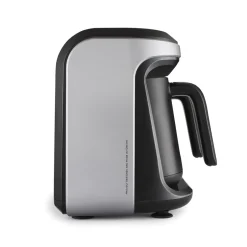 Karaca Türkischer Kaffeekocher|Kaffeemaschinen-Hatir Hüps Duet Türkische Kaffeemaschine, Grau, 1400W Sılber