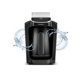 Karaca Türkischer Kaffeekocher|Kaffeemaschinen-Hatır Aqua Wassertank Automatische Türkische Kaffeemaschine Schwarz Siyah
