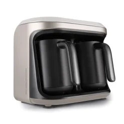 Karaca Türkischer Kaffeekocher|Kaffeemaschinen-Hatır Hüps Duet Türkische Kaffeemaschine Beige, 1400W Iconıc Beıge