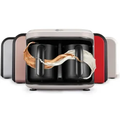 Karaca Türkischer Kaffeekocher|Kaffeemaschinen-Hatır Hüps Duet Türkische Kaffeemaschine Beige, 1400W Iconıc Beıge