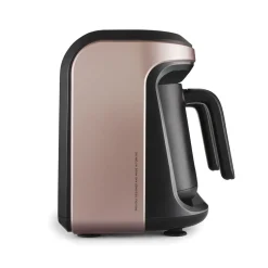 Karaca Türkischer Kaffeekocher|Kaffeemaschinen-Hatır Hups Duet Türkische Kaffeemaschine ,1400W Rosegold