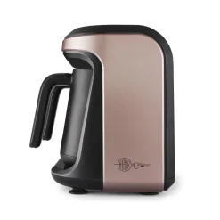 Karaca Türkischer Kaffeekocher|Kaffeemaschinen-Hatır Hups Duet Türkische Kaffeemaschine ,1400W Rosegold