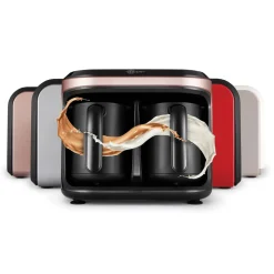 Karaca Türkischer Kaffeekocher|Kaffeemaschinen-Hatır Hups Duet Türkische Kaffeemaschine ,1400W Rosegold