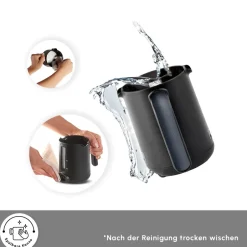 Karaca Türkischer Kaffeekocher|Kaffeemaschinen-Hatır Kaffeemaschine mit Röstfunktion Anthrazit, 535W Galaxıe Grau