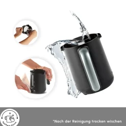 Karaca Türkischer Kaffeekocher|Kaffeemaschinen-Hatır Kaffeemaschine mit Röstfunktion Space Gray Space Grau