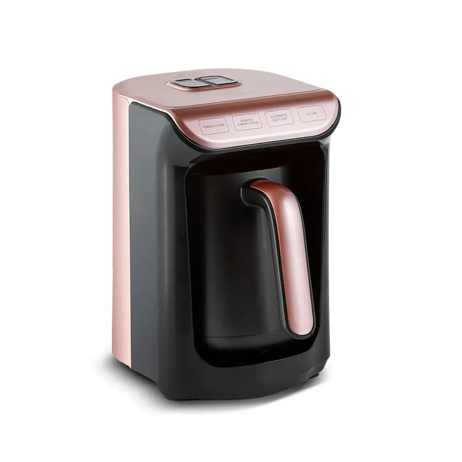 Karaca Türkischer Kaffeekocher|Kaffeemaschinen-Hatır Kaffeemaschine mit Röstfunktion Rosenbeere Rosebeere
