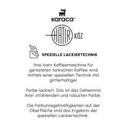 Karaca Kaffeemaschinen-Hatır Kaffeemaschine mit Röstfunktion Rot, 535W Kırschrot