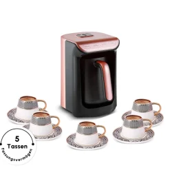 Karaca Türkischer Kaffeekocher|Kaffeemaschinen-Hatır Koz Milky Türkische Kaffeemaschine Rose Rose Gold