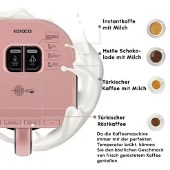 Karaca Türkischer Kaffeekocher|Kaffeemaschinen-Hatır Koz Milky Türkische Kaffeemaschine Rose Rose Gold