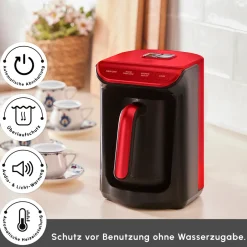 Karaca Türkischer Kaffeekocher|Kaffeemaschinen-Hatır Koz Milky Türkische Kaffeemaschine Red