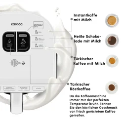 Karaca Türkischer Kaffeekocher|Kaffeemaschinen-Hatır Koz Milky Türkische Kaffeemaschine Weiß Whıte