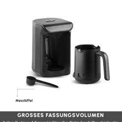 Karaca Türkischer Kaffeekocher|Kaffeemaschinen-Hatır Milky Türkische Kaffeemaschine Anthrazit Anthracıte
