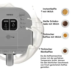 Karaca Türkischer Kaffeekocher|Kaffeemaschinen-Hatır Milky Türkische Kaffeemaschine Anthrazit Anthracıte