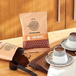 Karaca Türkischer Kaffeekocher|Kaffeemaschinen-Hatır Mittlerer Gerösteter Türkischer Kaffee mit Viel Schaum 100 g Braun