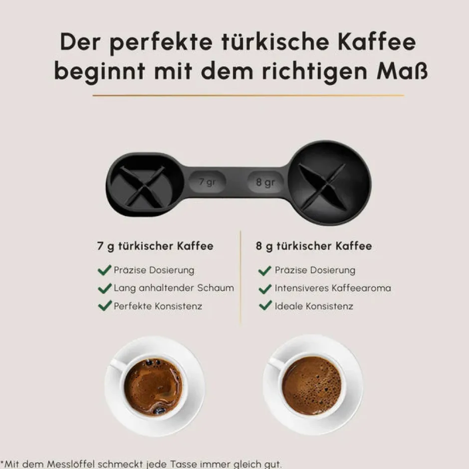 Karaca Türkischer Kaffeekocher|Kaffeemaschinen-Hatır Neo Türkische Kaffeemaschine mit Milchzubereitung – Space Grey