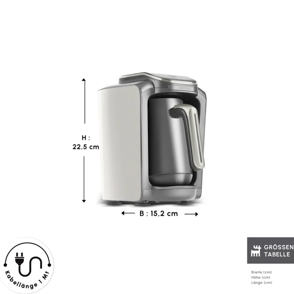 Karaca Türkischer Kaffeekocher|Kaffeemaschinen-Hatır Neo Türkische Kaffeemaschine – Starlight
