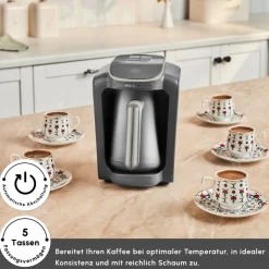 Karaca Türkischer Kaffeekocher|Kaffeemaschinen-Hatır Neo Türkische Kaffeemaschine – Starlight