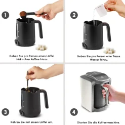 Karaca Türkischer Kaffeekocher|Kaffeemaschinen-Hatır Neo Türkische Kaffeemaschine – Starlight