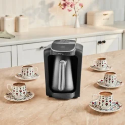 Karaca Türkischer Kaffeekocher|Kaffeemaschinen-Hatır Neo Türkische Kaffeemaschine – Silber