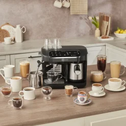 Karaca Kaffeemaschinen-Hatır Perfetto Espresso und Türkischer Kaffee Maschine INOX