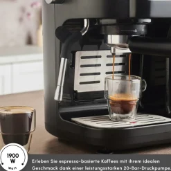 Karaca Kaffeemaschinen-Hatır Perfetto Espresso und Türkischer Kaffee Maschine INOX