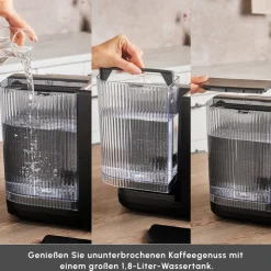 Karaca Kaffeemaschinen-Hatır Perfetto Espresso und Türkischer Kaffee Maschine INOX