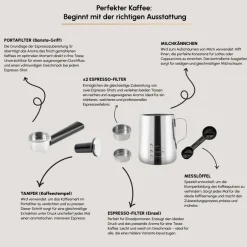 Karaca Kaffeemaschinen-Hatır Perfetto Espresso und Türkischer Kaffee Maschine INOX