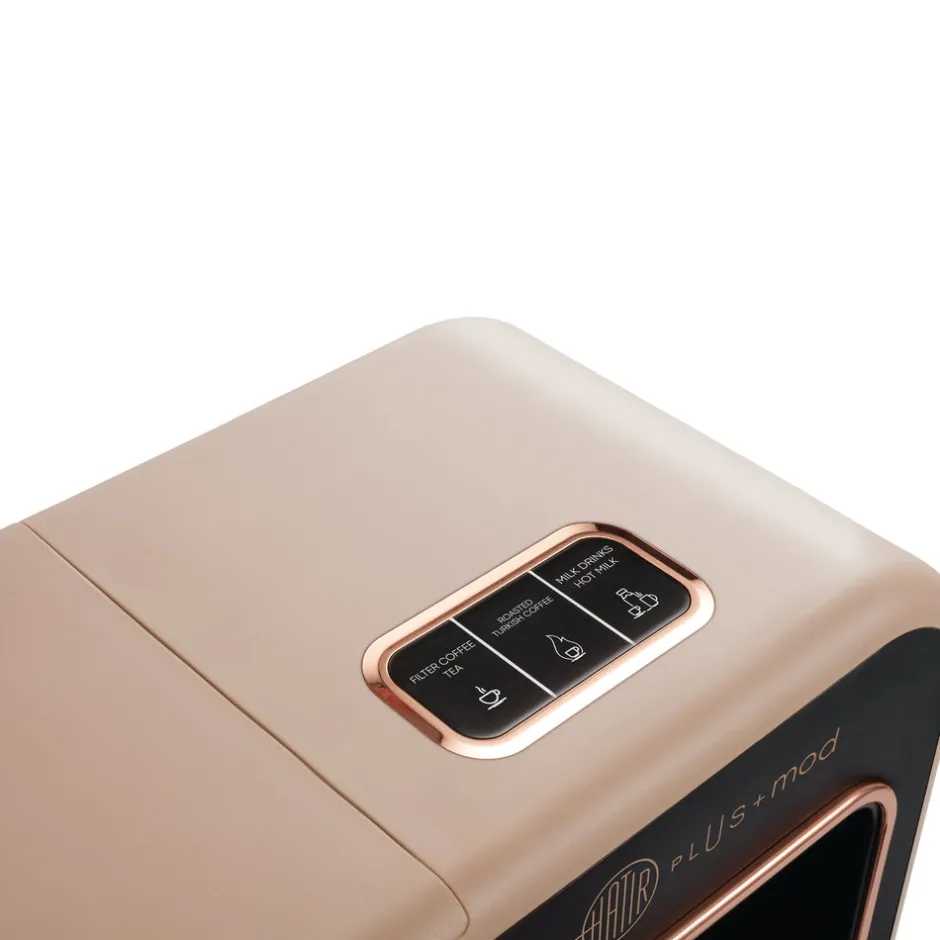 Karaca Türkischer Kaffeekocher|Kaffeemaschinen-Hatır Plus Mod 5 in 1 Essential Kaffeemaschine Rosie Braun, 1385W Rosa Braun