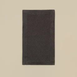 Karaca Badematten-Helen Badvorleger, 60 × 100 cm, Anthrazit